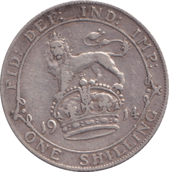 1914 SHILLING ( GVF ) - SHILLING - Cambridgeshire Coins