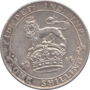 1914 SHILLING ( GVF ) - SHILLING - Cambridgeshire Coins