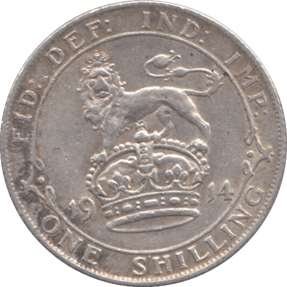 1914 SHILLING ( GVF ) - SHILLING - Cambridgeshire Coins