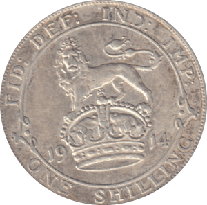 1914 SHILLING ( GVF ) - SHILLING - Cambridgeshire Coins