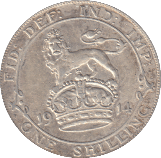 1914 SHILLING ( GVF ) - SHILLING - Cambridgeshire Coins