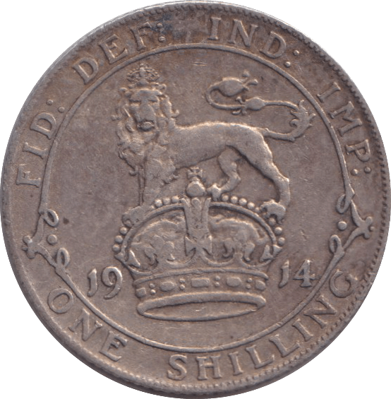 1914 SHILLING ( VF ) 5 - SHILLING - Cambridgeshire Coins