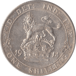 1914 SHILLING ( VF ) - Shilling - Cambridgeshire Coins