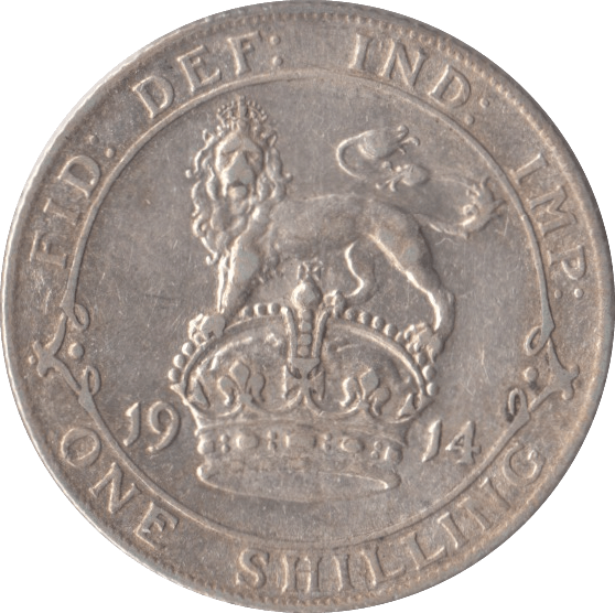 1914 SHILLING ( VF ) - Shilling - Cambridgeshire Coins