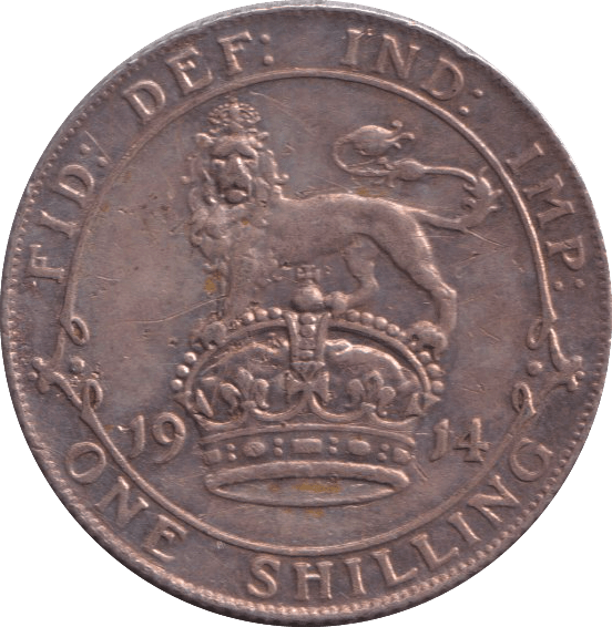1914 SHILLING ( VF ) - SHILLING - Cambridgeshire Coins