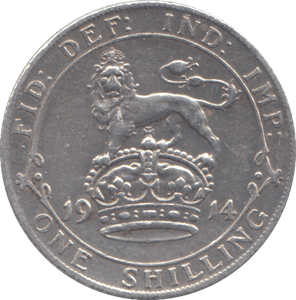 1914 SHILLING ( VF ) - SHILLING - Cambridgeshire Coins