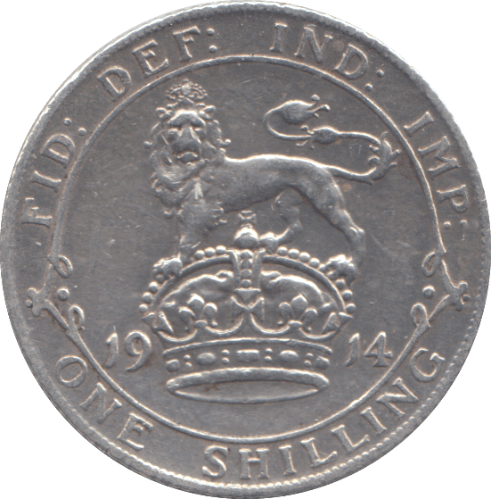 1914 SHILLING ( VF ) - SHILLING - Cambridgeshire Coins