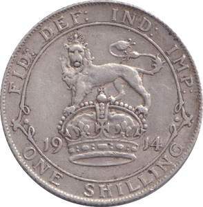 1914 SHILLING ( VF ) - SHILLING - Cambridgeshire Coins