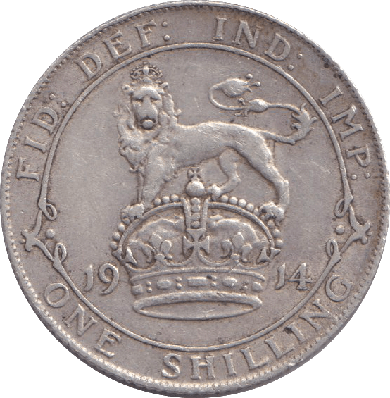 1914 SHILLING ( VF ) - SHILLING - Cambridgeshire Coins