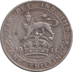 1914 SHILLING ( VF ) - SHILLING - Cambridgeshire Coins