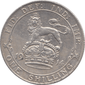 1914 SHILLING ( VF ) - Shilling - Cambridgeshire Coins