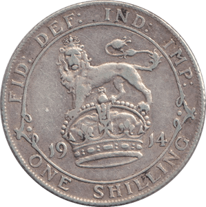 1914 SHILLING ( VF ) - SHILLING - Cambridgeshire Coins