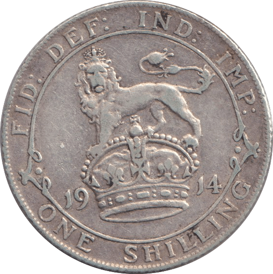 1914 SHILLING ( VF ) - SHILLING - Cambridgeshire Coins