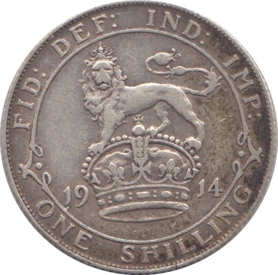 1914 SHILLING ( VF ) - SHILLING - Cambridgeshire Coins