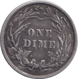 1914 SILVER BARBER DIME USA - SILVER WORLD COINS - Cambridgeshire Coins