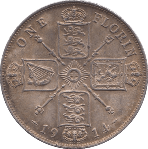 1914 SILVER FLORIN ( VF ) - FLORIN - Cambridgeshire Coins