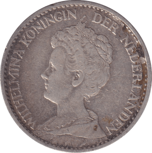 1914 SILVER GULDEN NETHERLANDS - SILVER WORLD COINS - Cambridgeshire Coins