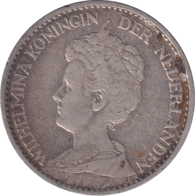1914 SILVER GULDEN NETHERLANDS - SILVER WORLD COINS - Cambridgeshire Coins