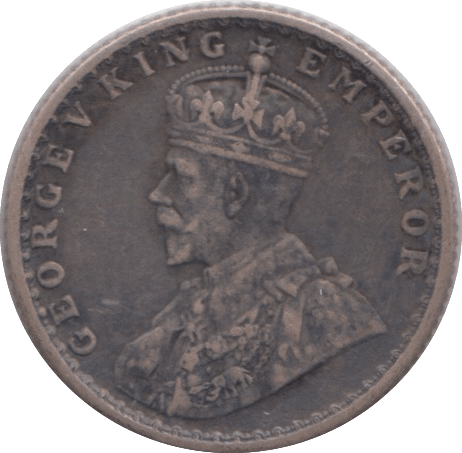 1914 SILVER QUARTER RUPEE INDIA - SILVER WORLD COINS - Cambridgeshire Coins