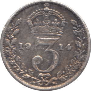 1914 SILVER THREEPENCE ( VF ) - Threepence - Cambridgeshire Coins