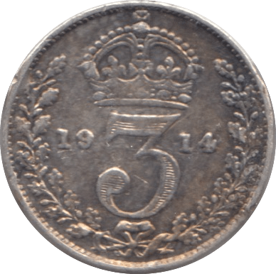 1914 SILVER THREEPENCE ( VF ) - Threepence - Cambridgeshire Coins