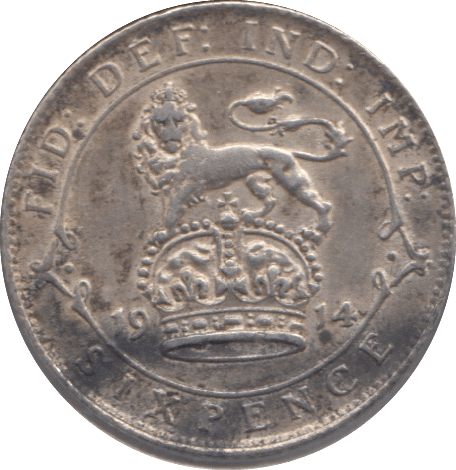 1914 SIX PENCE ( EF ) - SIXPENCE - Cambridgeshire Coins