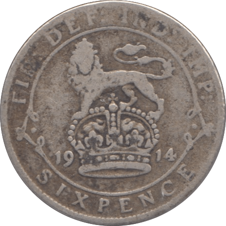 1914 SIX PENCE ( FINE ) - SIXPENCE - Cambridgeshire Coins
