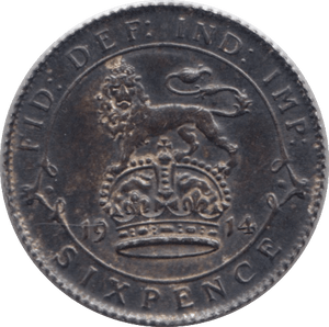 1914 SIXPENCE ( AUNC ) - SIXPENCE - Cambridgeshire Coins