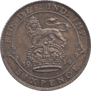 1914 SIXPENCE ( AUNC ) - Sixpence - Cambridgeshire Coins