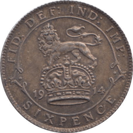 1914 SIXPENCE ( AUNC ) - Sixpence - Cambridgeshire Coins