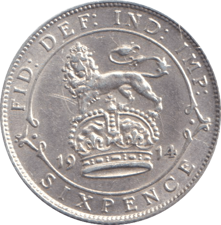 1914 SIXPENCE ( AUNC ) - SIXPENCE - Cambridgeshire Coins