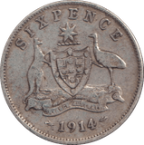 1914 SIXPENCE AUSTRALIA - SIXPENCE - Cambridgeshire Coins