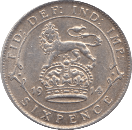 1914 SIXPENCE ( EF ) - SIXPENCE - Cambridgeshire Coins