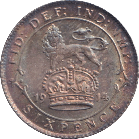 1914 SIXPENCE ( EF ) - SIXPENCE - Cambridgeshire Coins