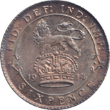 1914 SIXPENCE ( EF ) - SIXPENCE - Cambridgeshire Coins