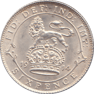 1914 SIXPENCE ( EF ) - SIXPENCE - Cambridgeshire Coins