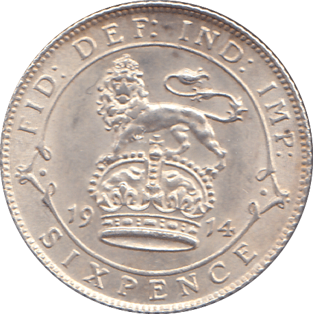 1914 SIXPENCE ( EF ) - SIXPENCE - Cambridgeshire Coins