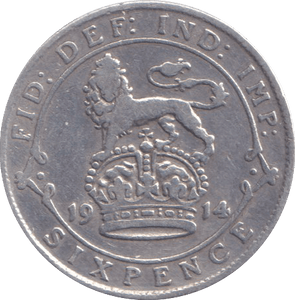 1914 SIXPENCE ( FINE ) - SIXPENCE - Cambridgeshire Coins