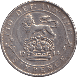 1914 SIXPENCE ( FINE ) - SIXPENCE - Cambridgeshire Coins