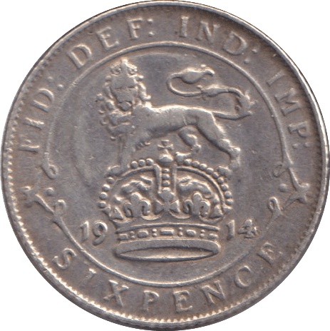 1914 SIXPENCE ( FINE ) - SIXPENCE - Cambridgeshire Coins