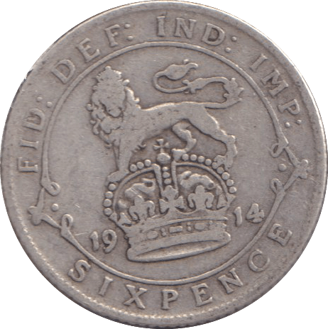 1914 SIXPENCE ( GF ) - SIXPENCE - Cambridgeshire Coins