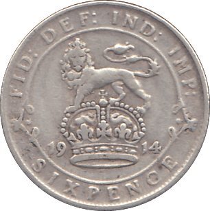 1914 SIXPENCE ( GF ) - SIXPENCE - Cambridgeshire Coins