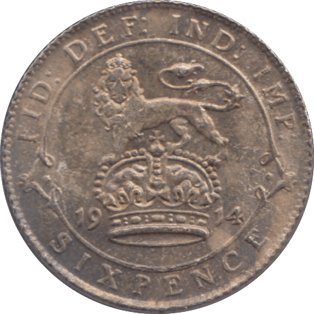 1914 SIXPENCE ( UNC ) - Sixpence - Cambridgeshire Coins