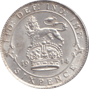 1914 SIXPENCE ( UNC ) - SIXPENCE - Cambridgeshire Coins