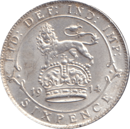 1914 SIXPENCE ( UNC ) - SIXPENCE - Cambridgeshire Coins