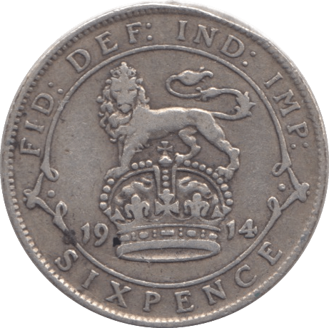 1914 SIXPENCE ( VF ) 2 - Sixpence - Cambridgeshire Coins