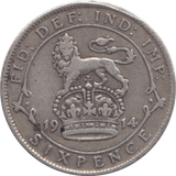 1914 SIXPENCE ( VF ) 2 - Sixpence - Cambridgeshire Coins