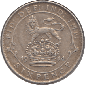 1914 SIXPENCE ( VF ) - Sixpence - Cambridgeshire Coins