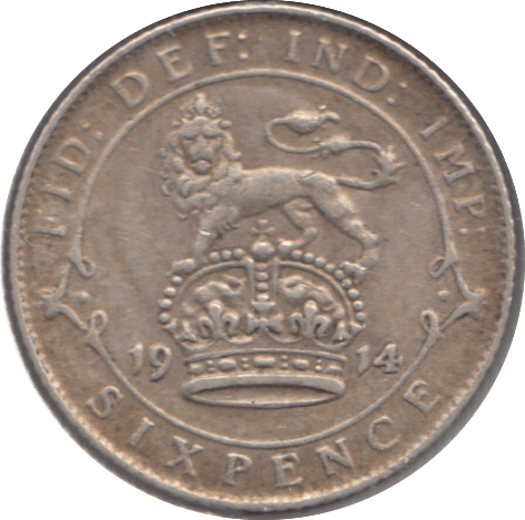1914 SIXPENCE ( VF ) - Sixpence - Cambridgeshire Coins