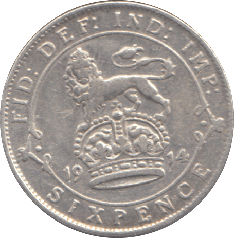 1914 SIXPENCE ( VF ) - SIXPENCE - Cambridgeshire Coins